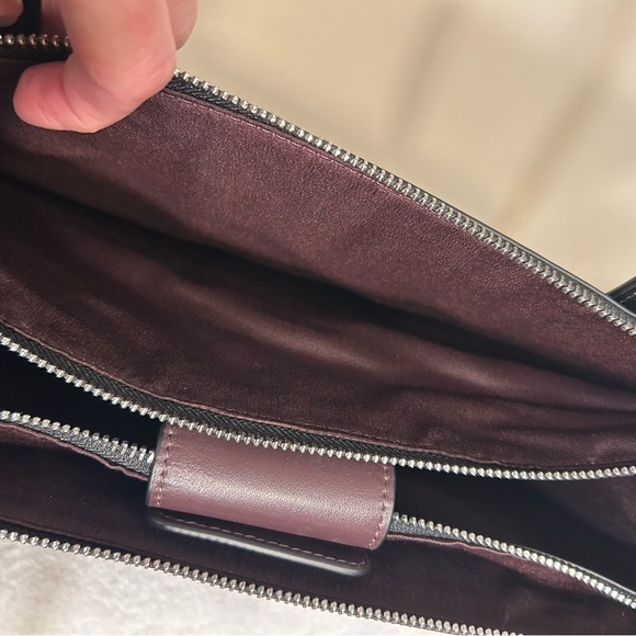 NWOT - Coach Black/silver Nina Tote for casual, business or travel. - Picture 6 of 10